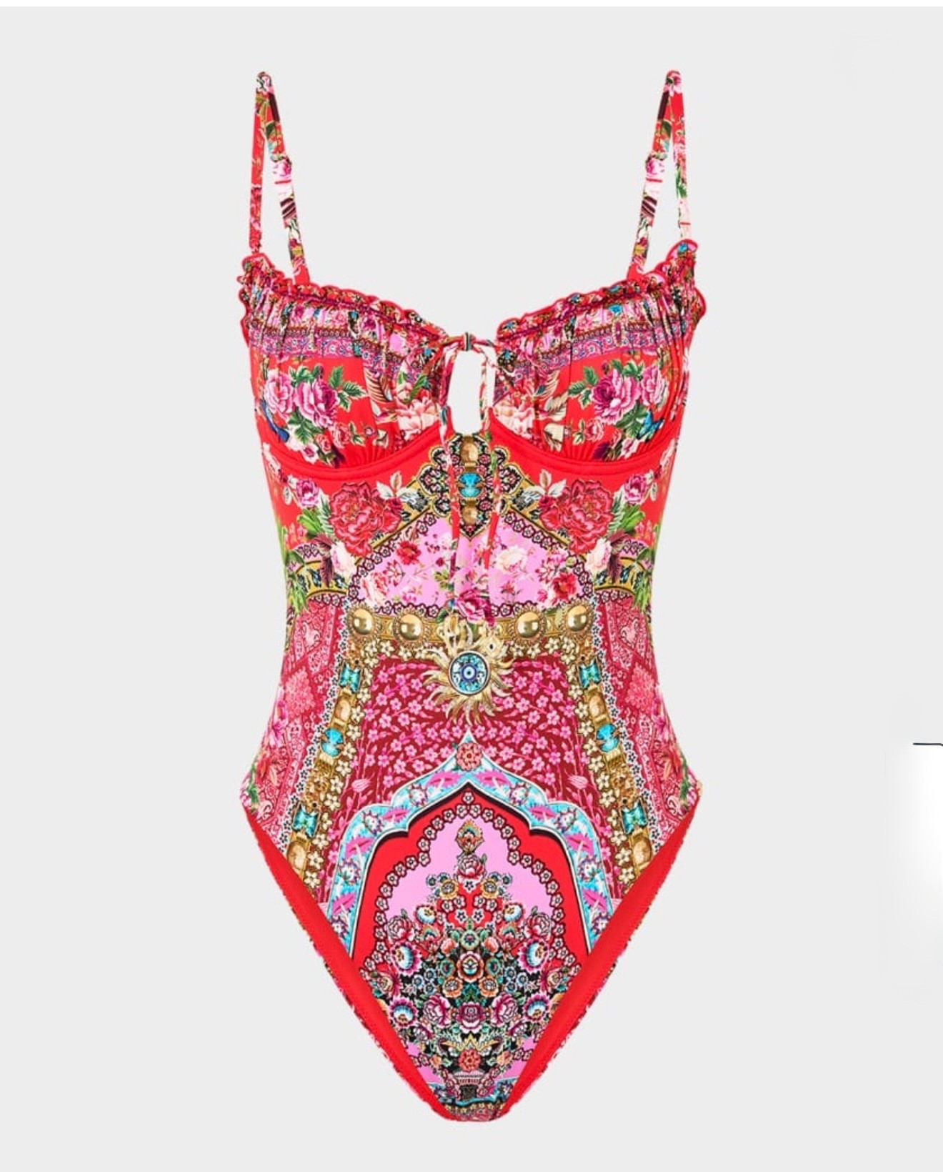 Camilla
Heirloom Empire Ruched Cup Underwire One-Piece Swimsuit

This one-piece swimsuit by Camilla boasts the Heirloom Empire multi-pattern print and is finished with ruched cups

#LTKSeasonal #LTKActive #LTKTravel