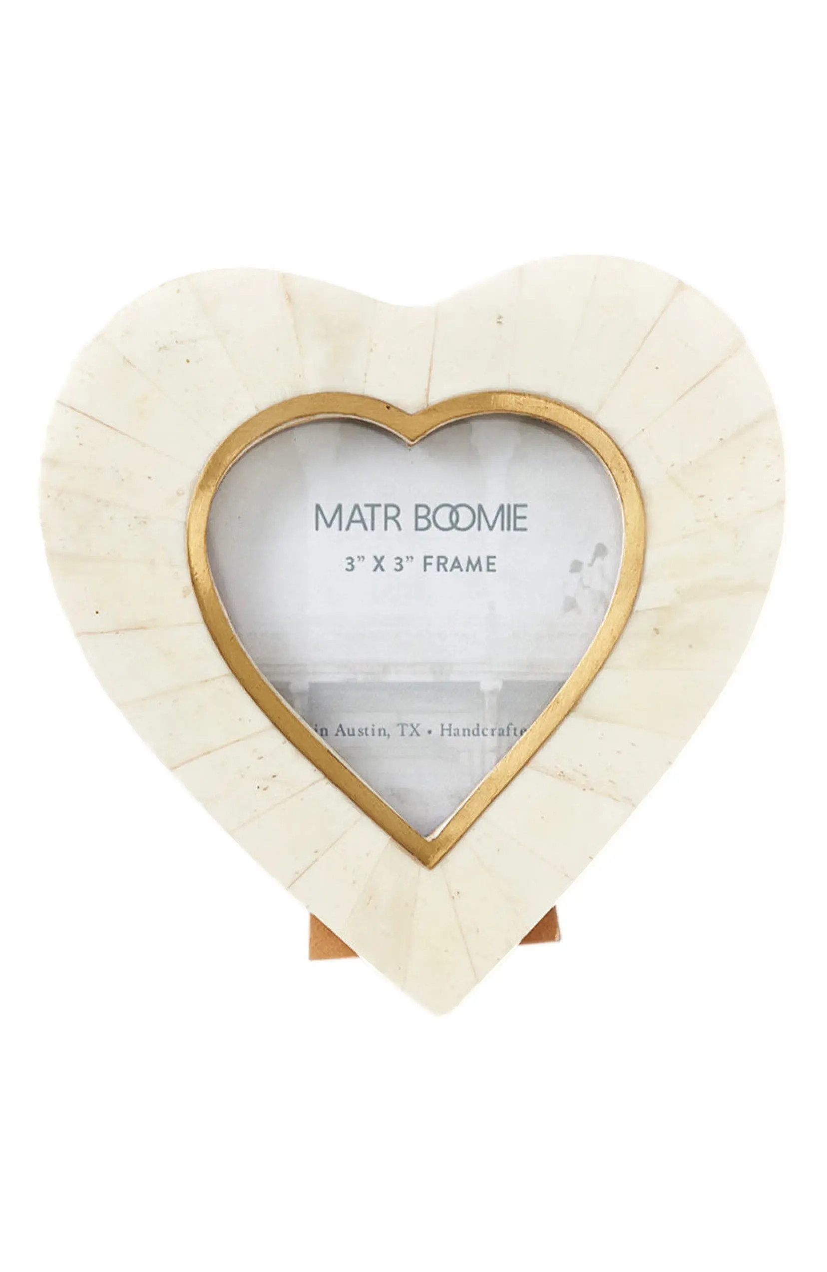 Matr Boomie Mukhendu Heart 3x3 Cream Picture Frame - Handmade in White at Nordstrom, Size 3Ft 0In X 3Ft 0In | Nordstrom