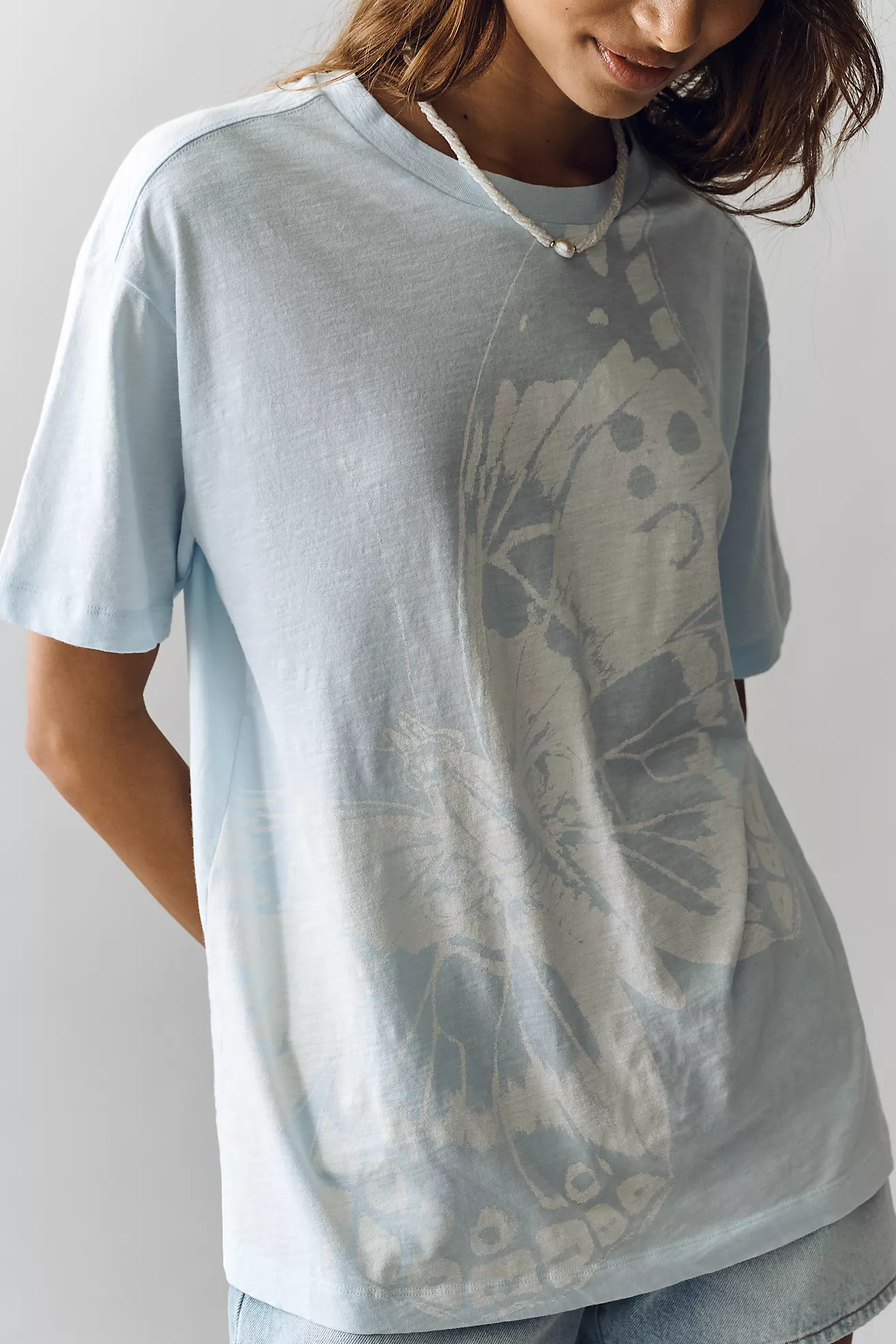 By Anthropologie Cotton Boxy Graphic Tee | Anthropologie (US)
