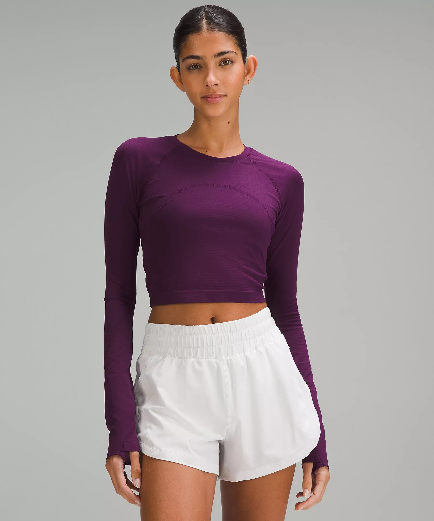 Swiftly Tech Cropped Long-Sleeve Shirt 2.0 | Lululemon (US)