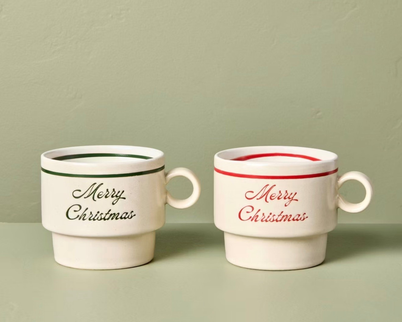 Set of 2 14.5oz 'Merry Christmas' Holiday Mug Green/Red - Hearth & Hand™ with Magnolia 

#LTKHoliday #LTKFindsUnder50 #LTKHome