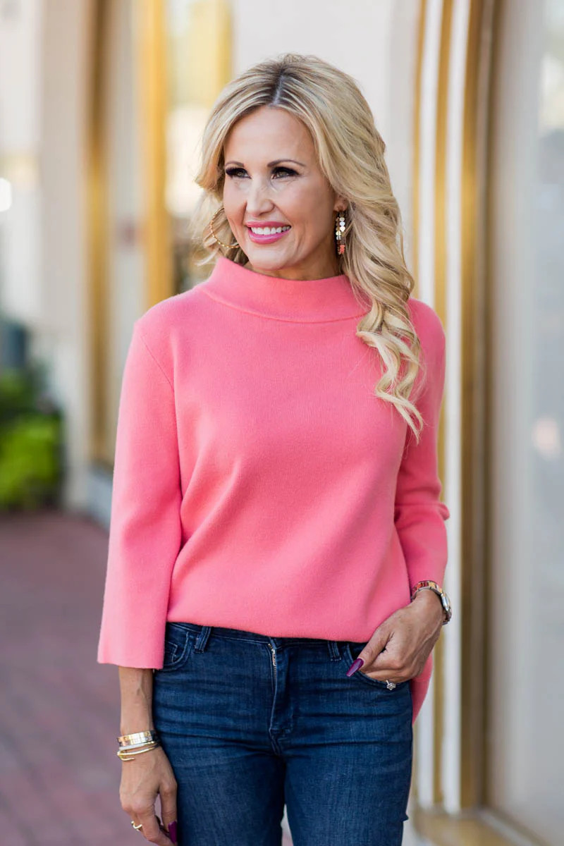 Jackie Sweater- Salmon | Avara