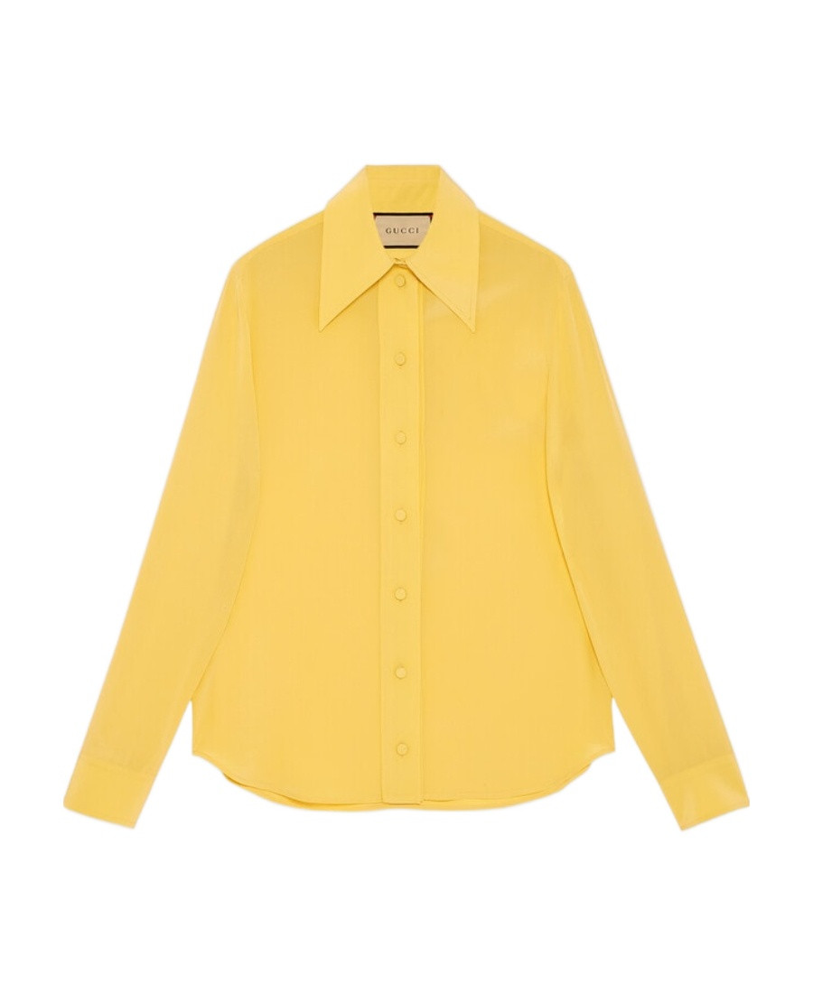Gucci Collared Long-Sleeved Shirt | Senser US