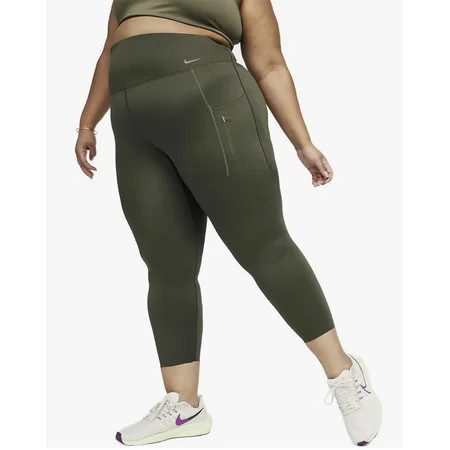 Nike Go Women s Plus Size Firm-Support High-Waisted 7/8 Leggings with Pockets 3X | Walmart (US)