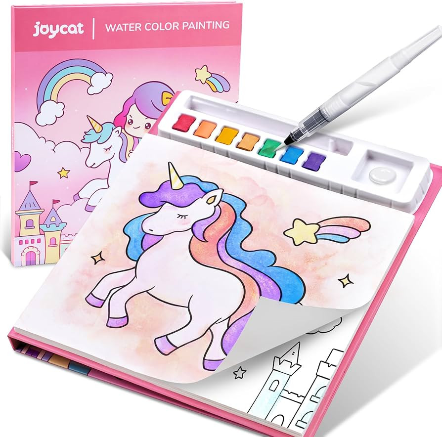 JoyCat Paint with Water Coloring Books for Toddlers, Watercolor Painting Sets for Kids Ages 3-5 4... | Amazon (US)