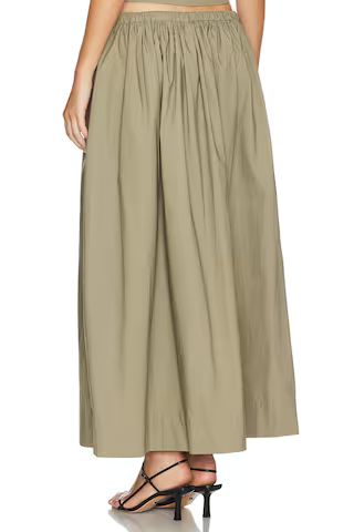 L'Academie by Marianna Simone Maxi Skirt in Olive from Revolve.com | Revolve Clothing (Global)