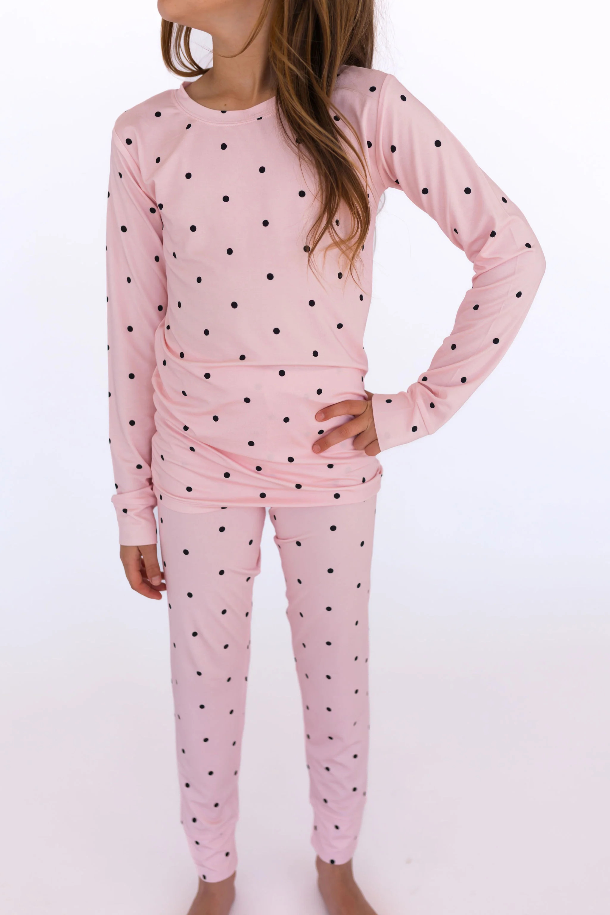 Blush Polka Dot Two Piece Set | In My Jammers