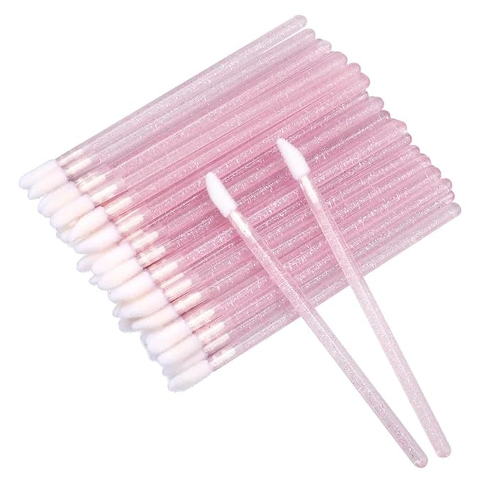 300PCS Glitter Crystal Lip Brush, Disposable Lip Brushes Lip Gloss Applicators Lipstick Gloss Wan... | Amazon (US)