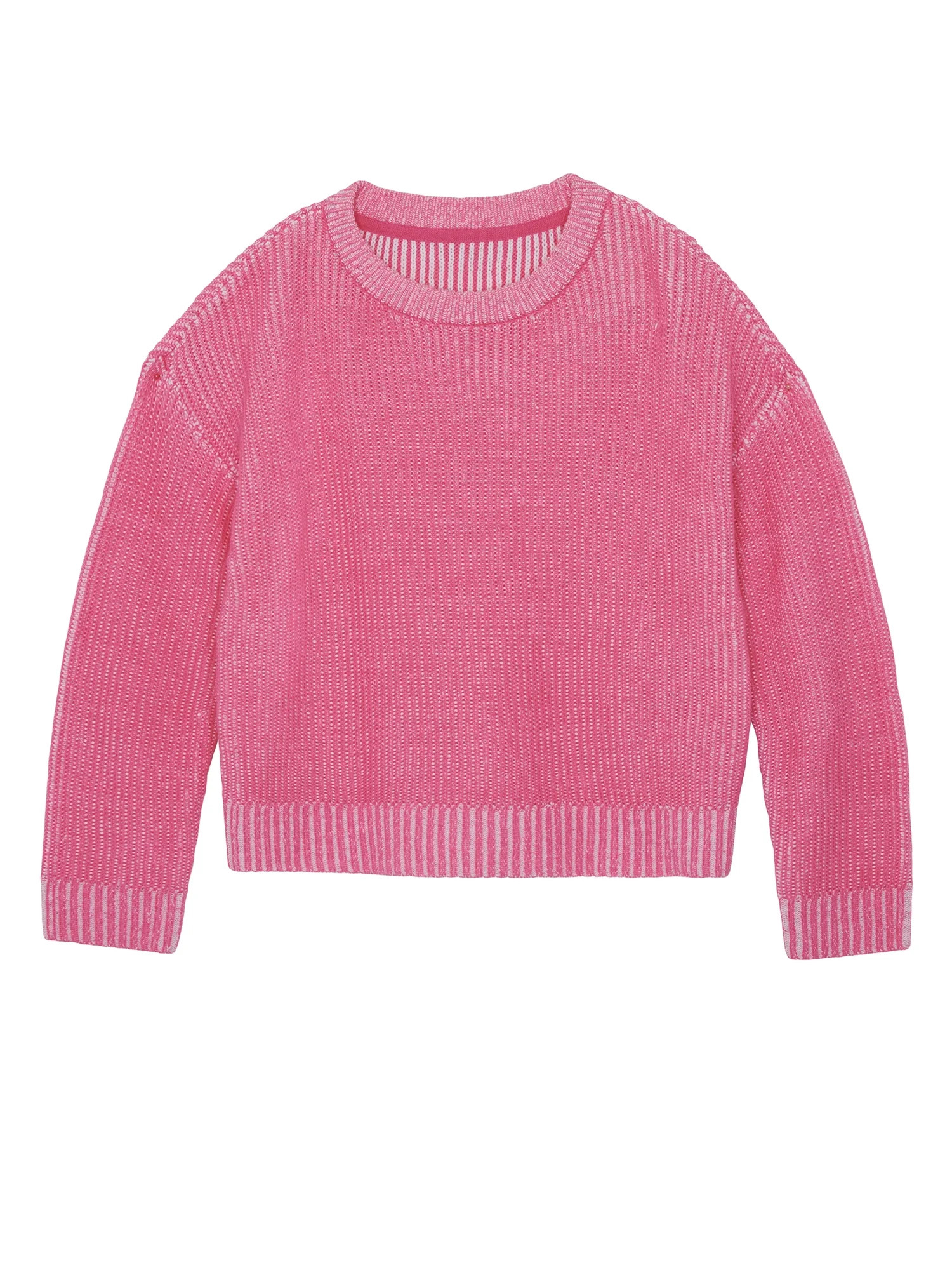 Wonder Nation Big Girls Rib Sweater, Sizes 4-18 & Plus | Walmart (US)