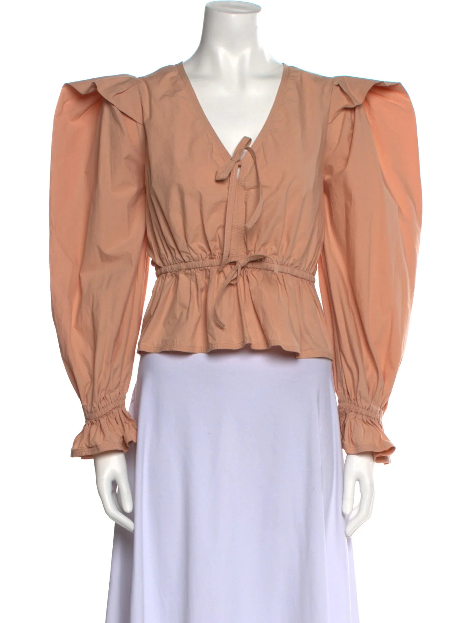Tie Neck Long Sleeve Blouse | The RealReal