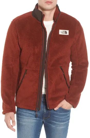 Men's The North Face Campshire Zip Fleece Jacket, Size Small - Brown | Nordstrom