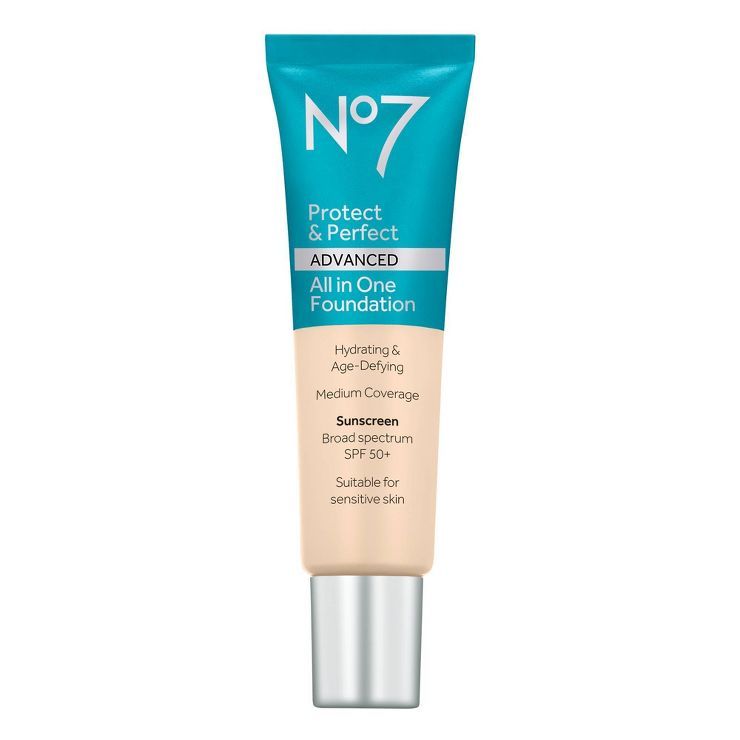 No7 Protect & Perfect Advanced All in One Foundation SPF 50 - 1 fl oz | Target