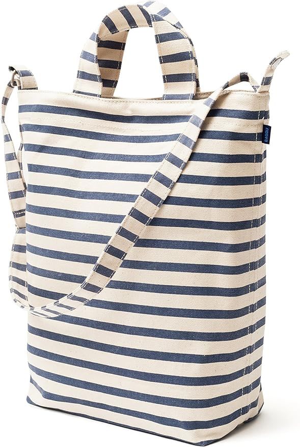 BAGGU Duck Bag Canvas Tote, Essential Everyday Tote, Spacious and Roomy | Amazon (US)