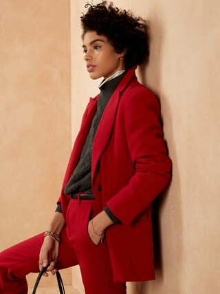 Washable Long and Lean Comfort Stretch Blazer | Banana Republic Factory