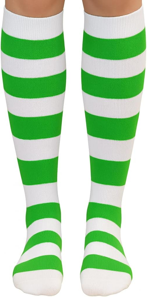 PolyMedea Elite Quality Colorful Soft Cotton Women's Striped Knee High Socks | Amazon (US)