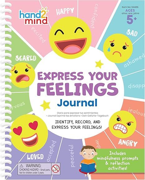hand2mind Express Your Feelings Journal, Emotions Journal for Kids with Feelings Wheel, Social Em... | Amazon (US)