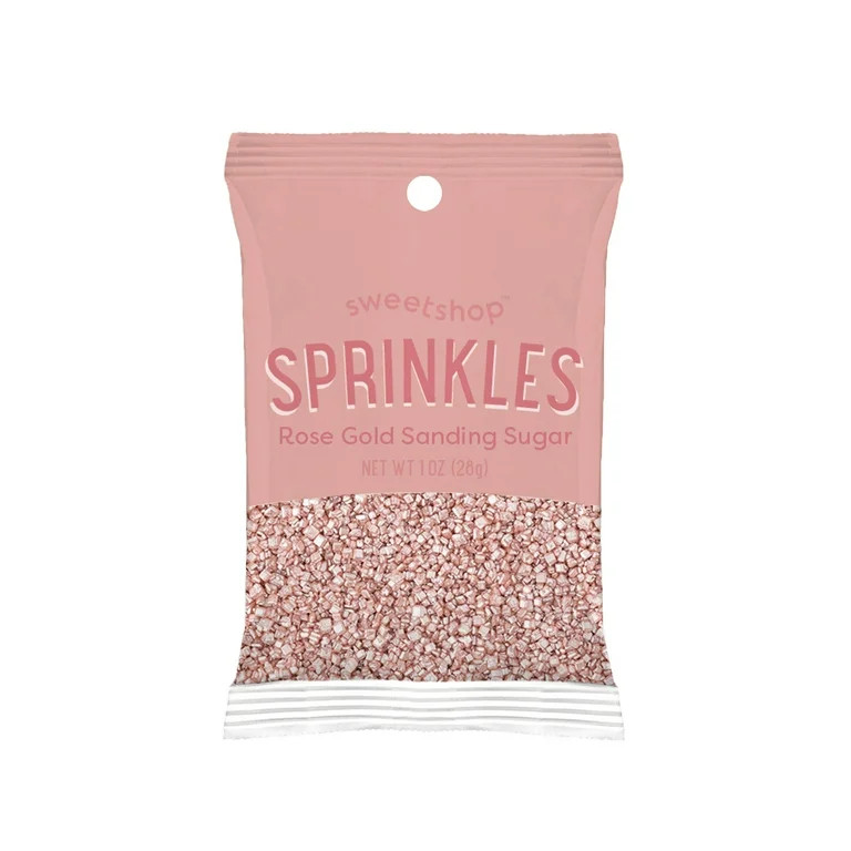 Sweetshop Sanding Sugar Rose Gold Sprinkles, 1oz Dessert Toppings | Walmart (US)