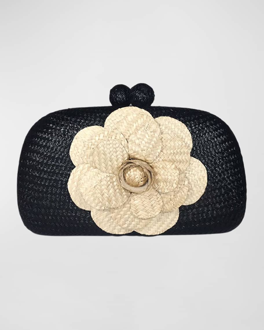 Serpui Mia Flower Bun Clutch Bag | Neiman Marcus