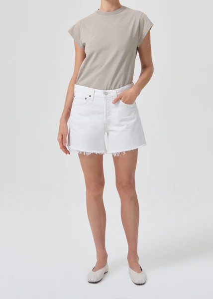 Parker Long Short in Panna Cotta | AGOLDE