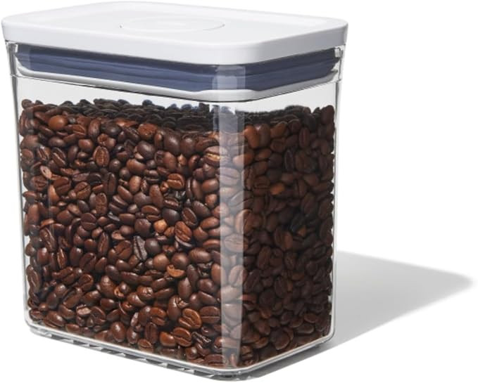 OXO Good Grips POP Container – Airtight 1.7 Qt for Coffee and More Food Storage, Rectangle, Cle... | Amazon (US)