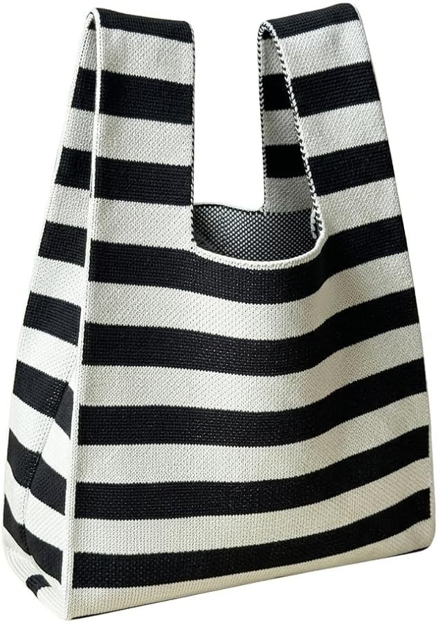 Knot Bag, Mini Knit Tote Bag, Extra Thickened Japanese Knot Bag, Wristlet Handbag - 1/2/6 Pack | Amazon (US)