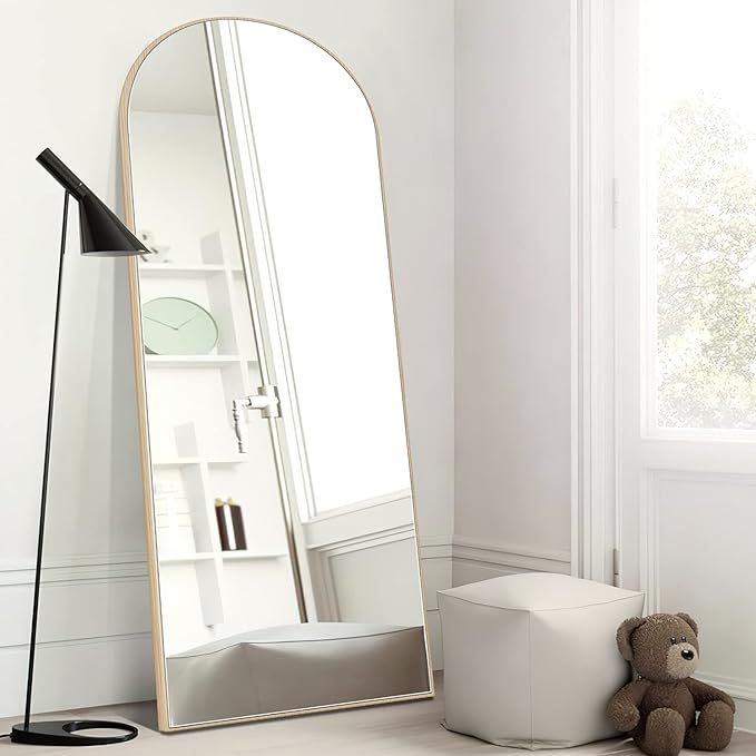 PexFix Arched Full Length Mirror Arched Floor Mirror with Stand, Wall Mirror Standing, Leaning Ha... | Amazon (US)