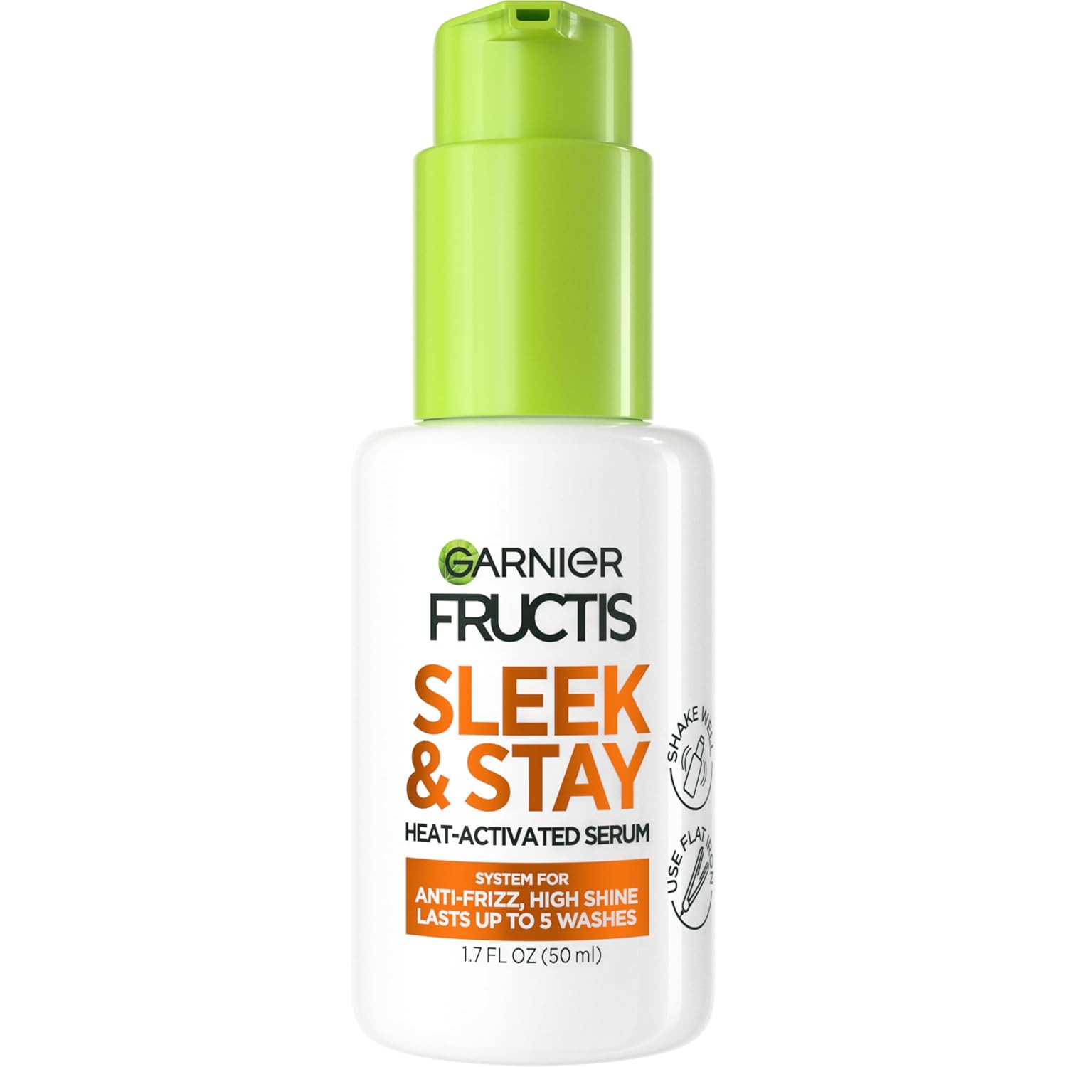 Garnier Fructis Sleek and Shine Sleek and Stay Hair Serum for Frizzy, Dry Hair, Heat Protectant F... | Amazon (US)