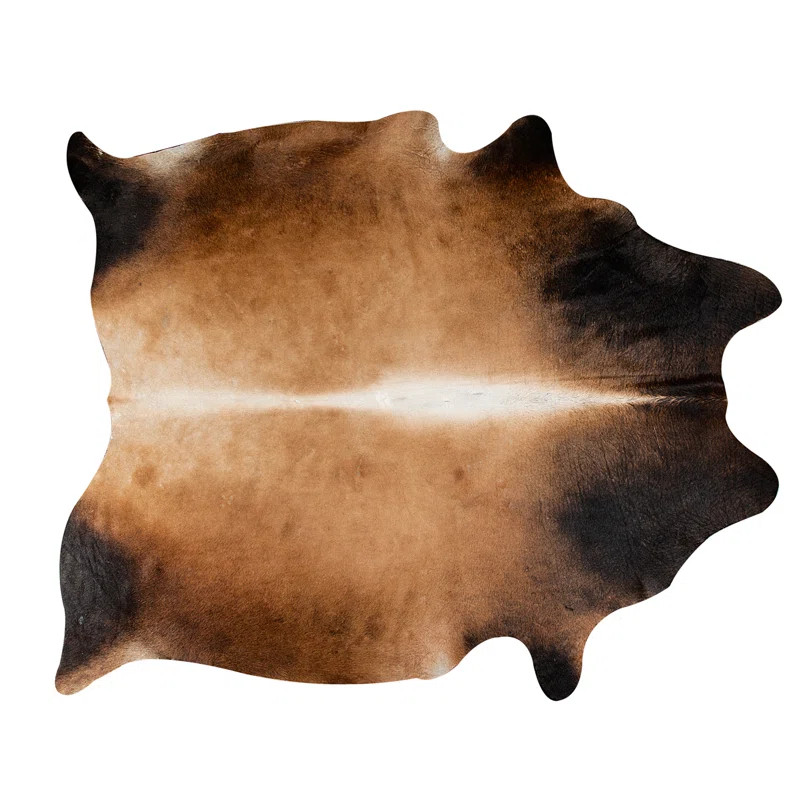 Chesham Handmade Cowhide Norman Tan Rug | Wayfair North America