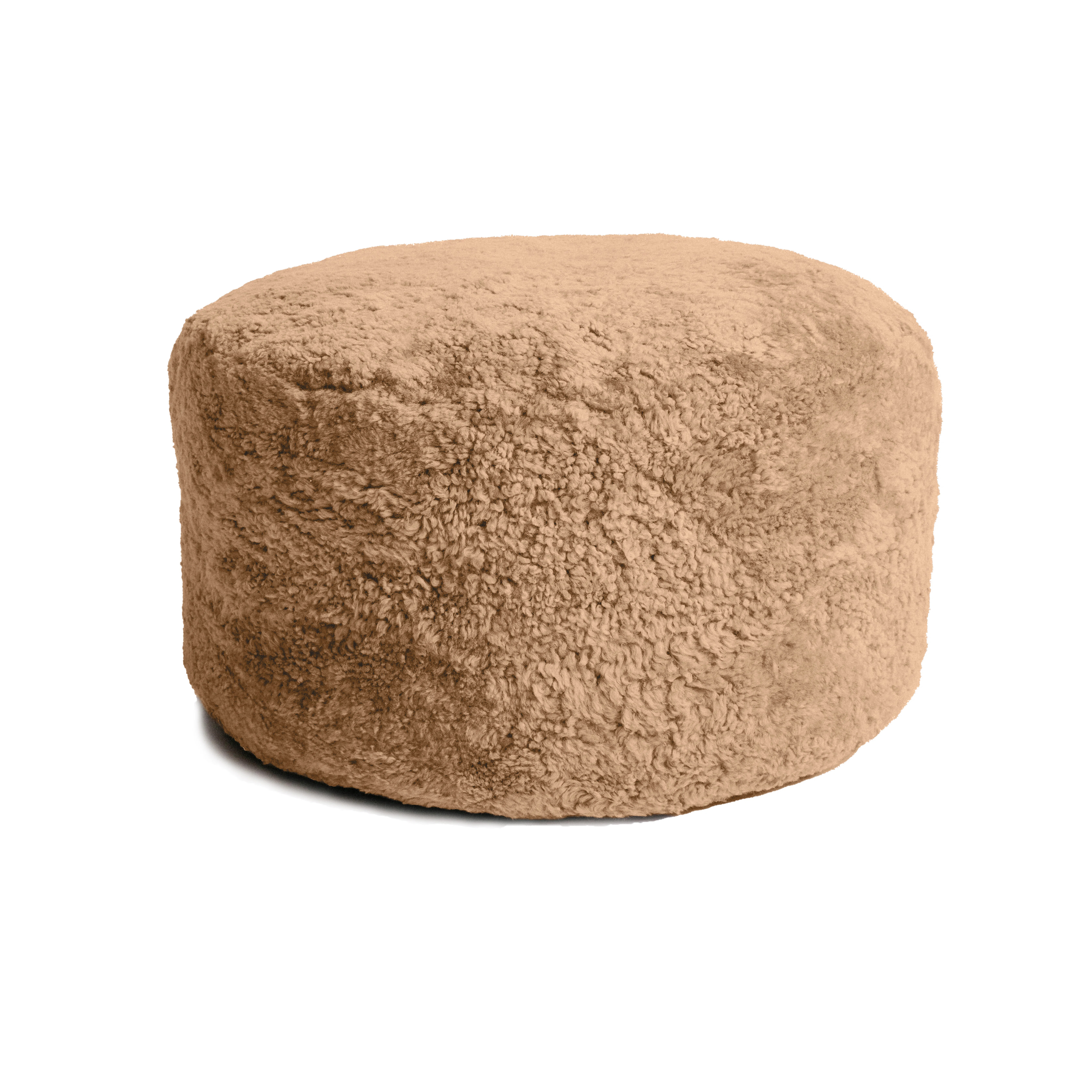 Everly Quinn Shorn Curly Sheepskin Ottoman Medium | Wayfair | Wayfair North America