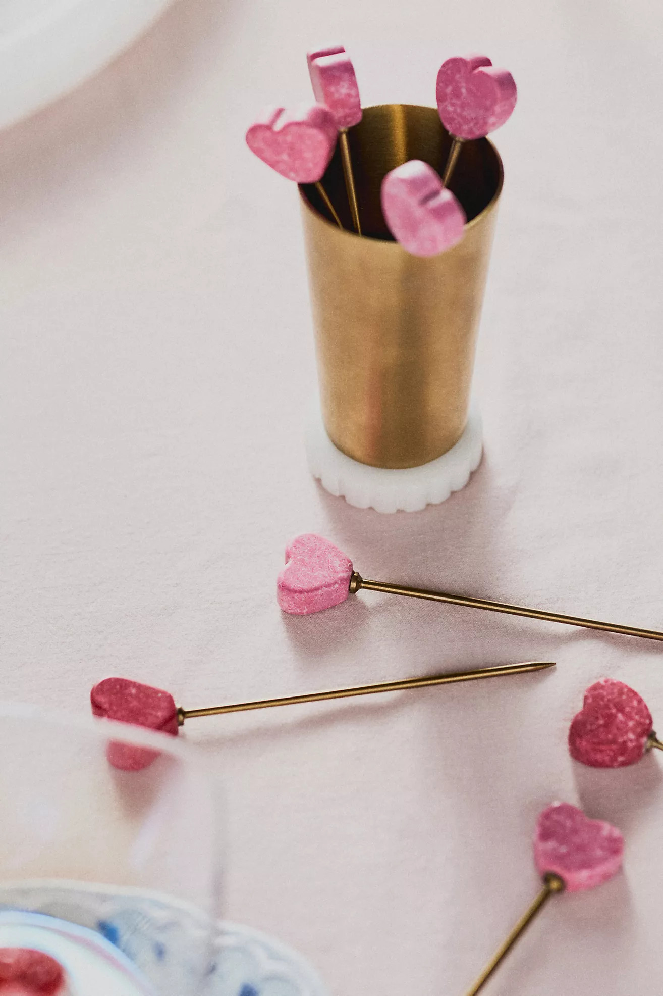 Piccolo Heart Icon Cocktail Picks, Set of 6 | Anthropologie (US)