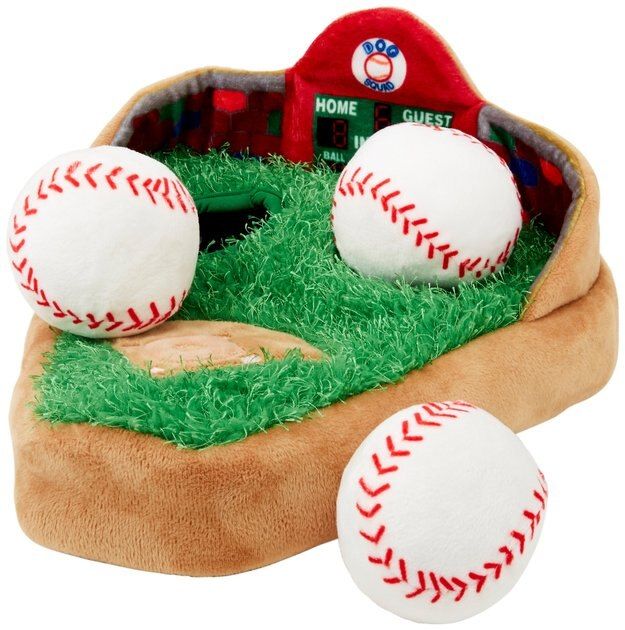 FRISCO Baseball Stadium Hide & Seek Puzzle Plush Squeaky Dog Toy - Chewy.com | Chewy.com