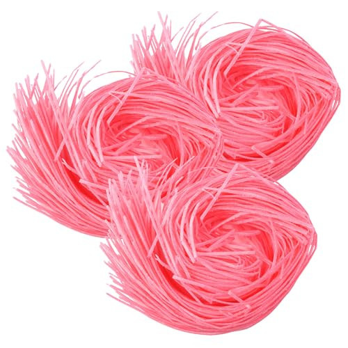 Sweetzo Pink Edible Easter Grass, Strawberry Flavored Cake and Cupcake Toppers, Basket Stuffers, Pack of 3 | Amazon (US)