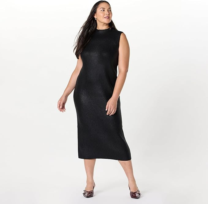 The Drop Women's Jodi Mock Neck Dress Sweater Maxi | Amazon (US)