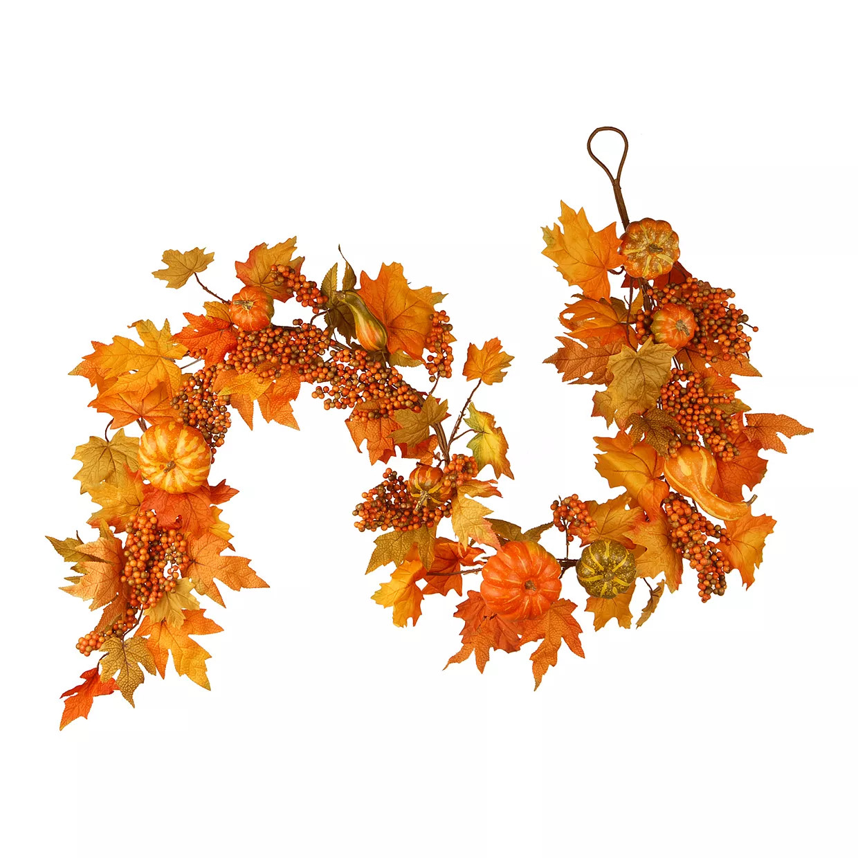 National Tree Company Maple Leaf, Pumpkin and Berry Garland | Kohl's