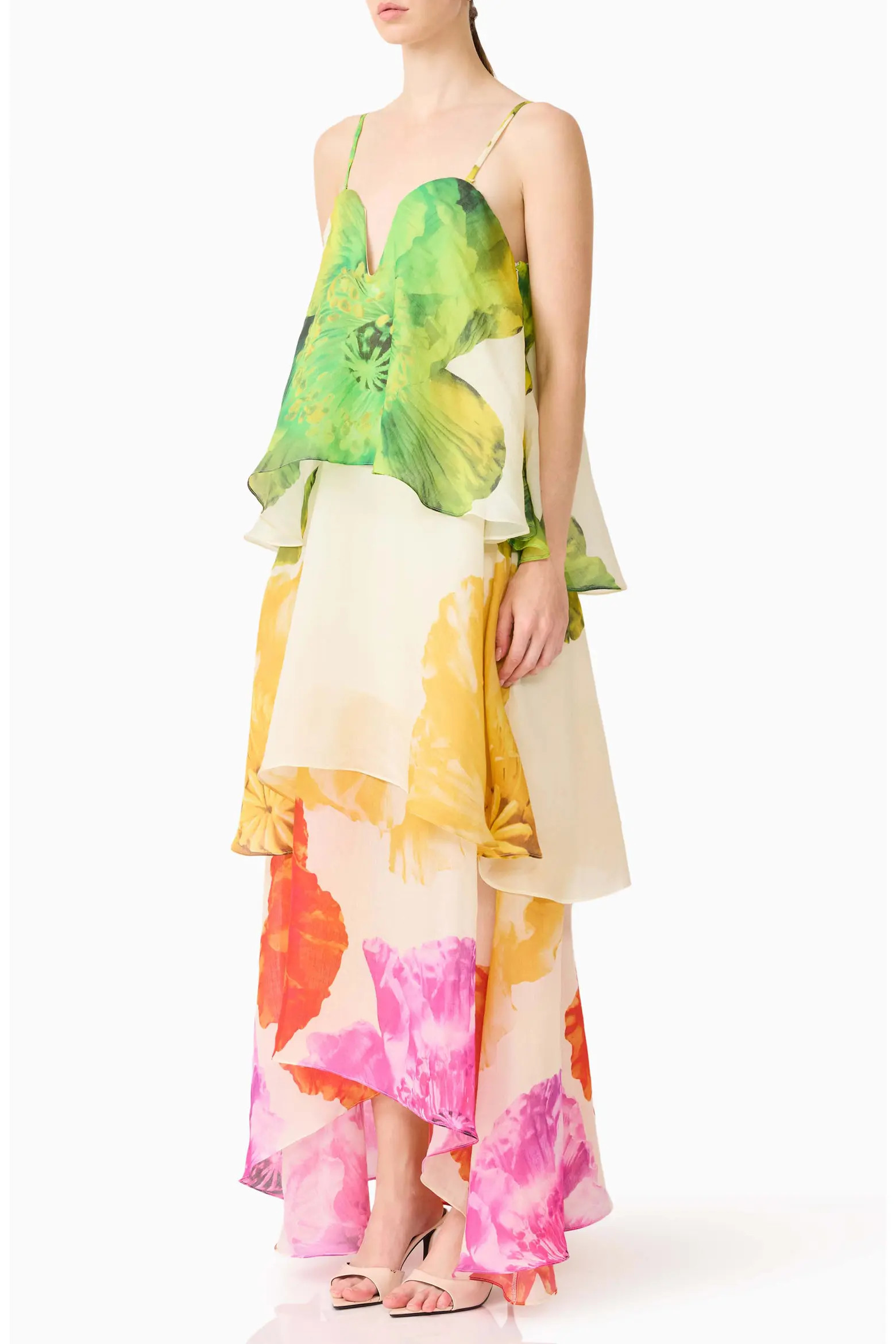 Lilia Floral Tiered High-Low Gown (Women) | Nordstrom | Nordstrom