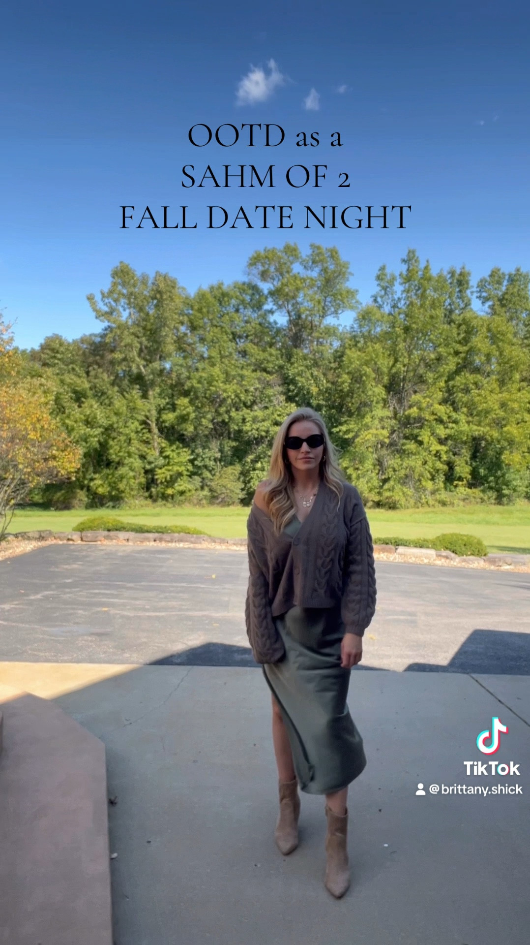 Fall ootd outfit sahm fall date night look dress cardigan suede boots affordable style fashion transitional comfy 

#LTKFindsUnder50 #LTKFindsUnder100 #LTKStyleTip