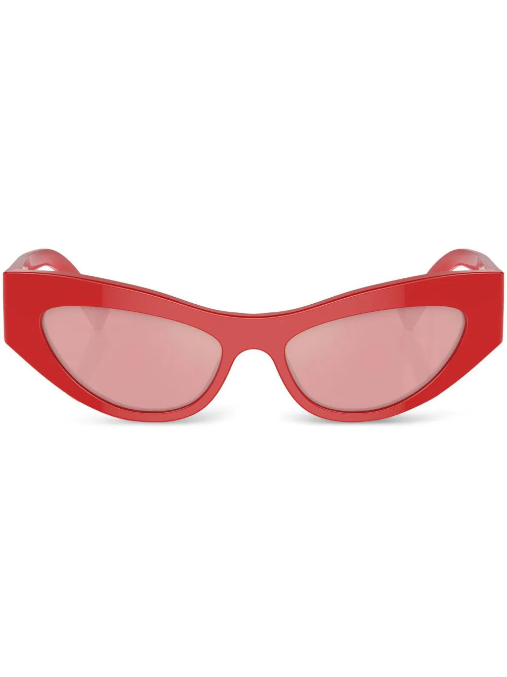 Dolce & Gabbana Eyewear oval-frame sunglasses - Red | Farfetch Global