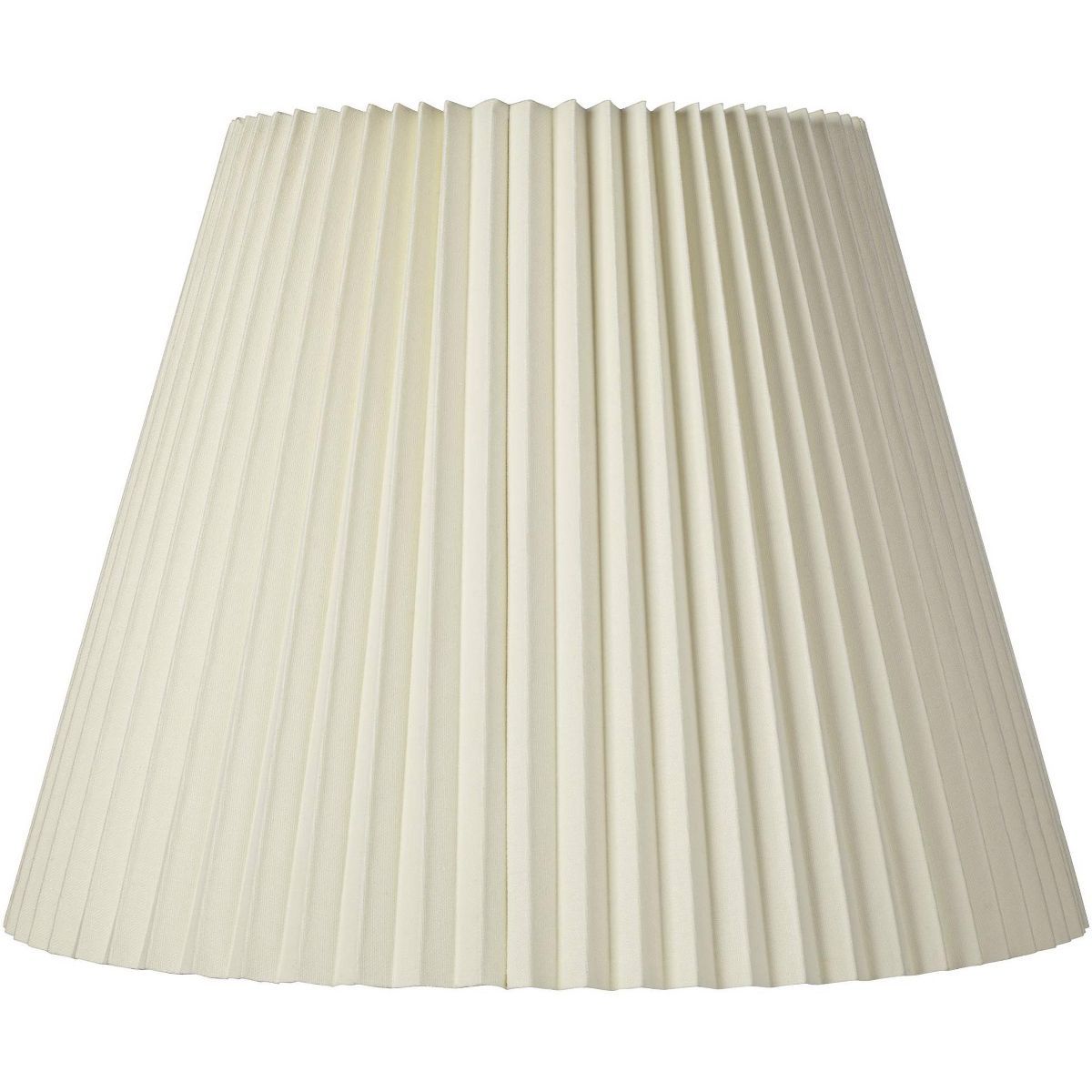 Springcrest Ivory Pleated Large Lamp Shade 11" Top x 19" Bottom x 14.25" High x 14.5" Slant (Spid... | Target