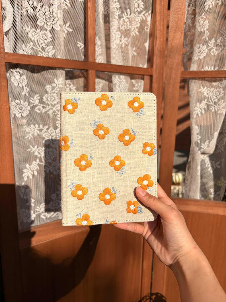 Handmade Embroidered Yellow Flower All New Kindle Paperwhite 12th Gen 2024 Case | Paperwhite 6.8... | Etsy (US)