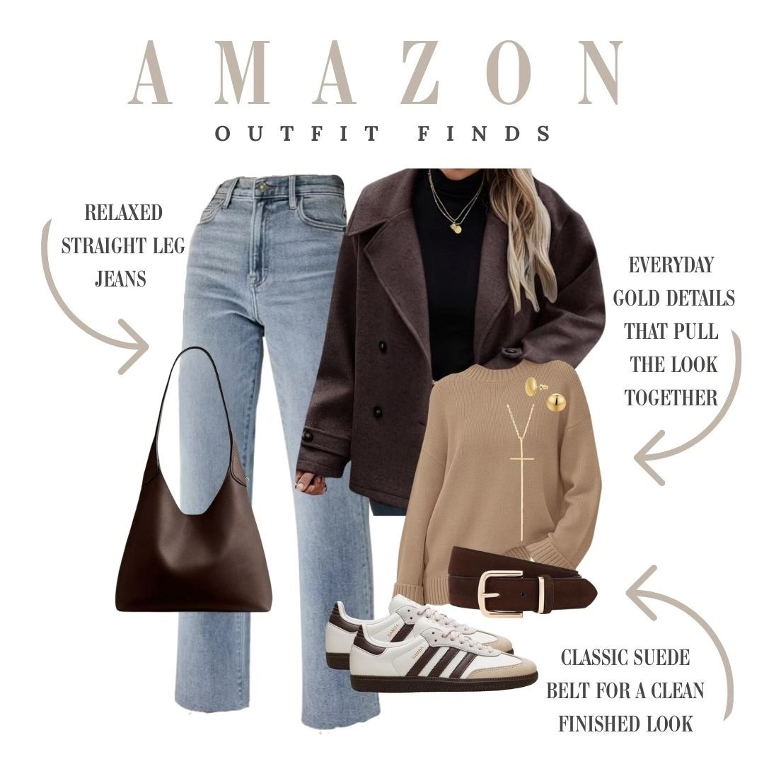 A timeless everyday outfit built around relaxed straight-leg jeans, cozy layers, and neutral accessories that go with everything.

#LTKOver40 #LTKFindsUnder50 #LTKmomlife