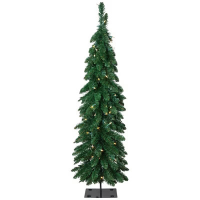 Northlight Pre-Lit Pencil Alpine Artificial Christmas Tree - 4' - Clear Lights | Target