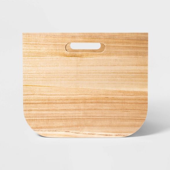 11"x13" Large Paulownia Wood Bin with Fabric Sides - Project 62™ | Target