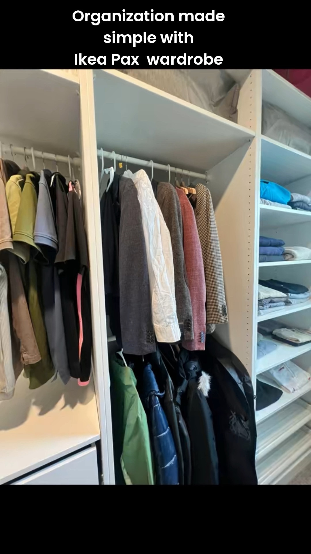 Linked the IKEA PAX closet system used in this space.
The layout was planned to support better day-to-day organization.

#LTKHome