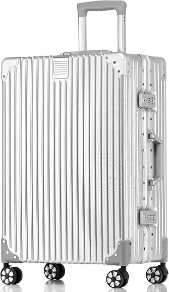 HotWay Carry On Luggage with Aluminum Frame, 20 Inch PC Hard Shell Suitcase with Spinner Wheels a... | Amazon (US)