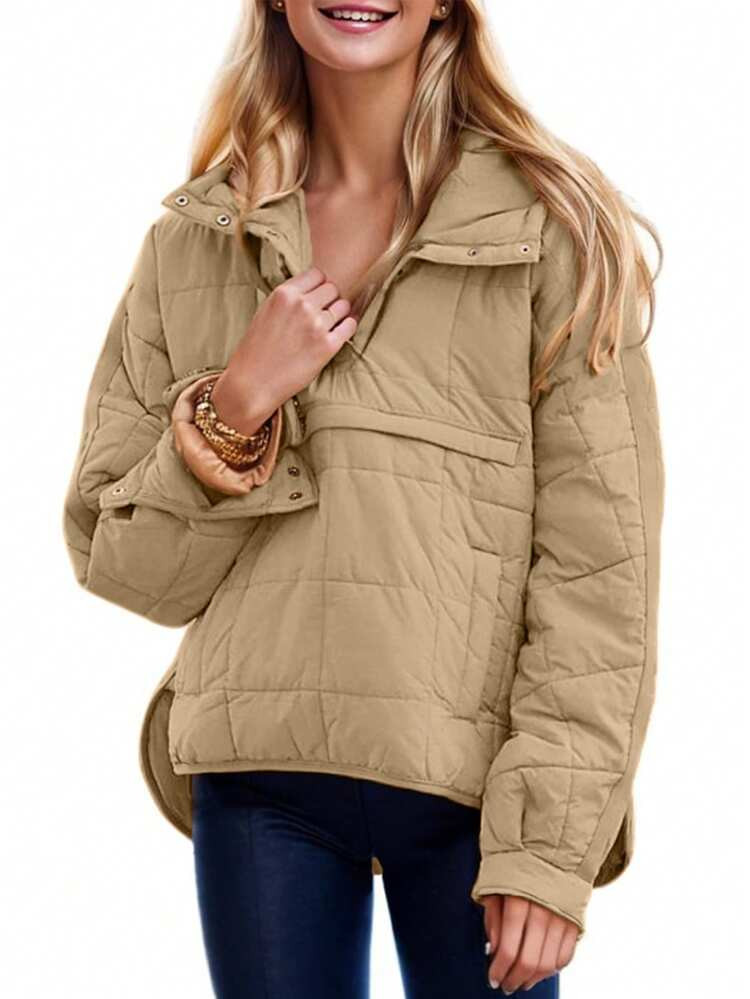 Puffer Jacket Womens Hooded Oversized Quilted Pullover Lightweight Warm Womens Winter Coats Outwear | SHEIN