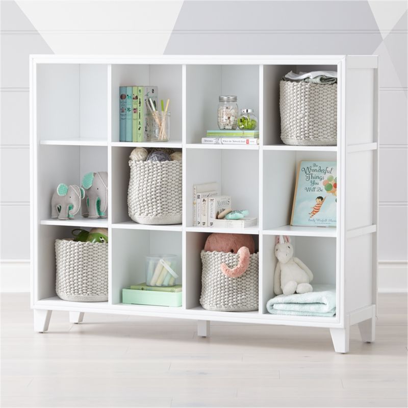 2-in-1 White 12-Cube Bookcase | Crate & Barrel