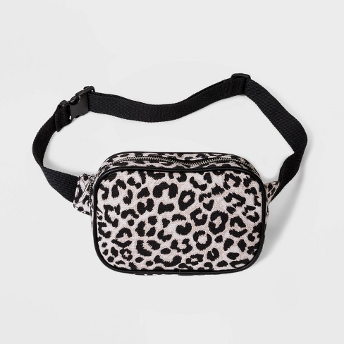 Women's Leopard Print Fanny Pack - Wild Fable™ Black | Target