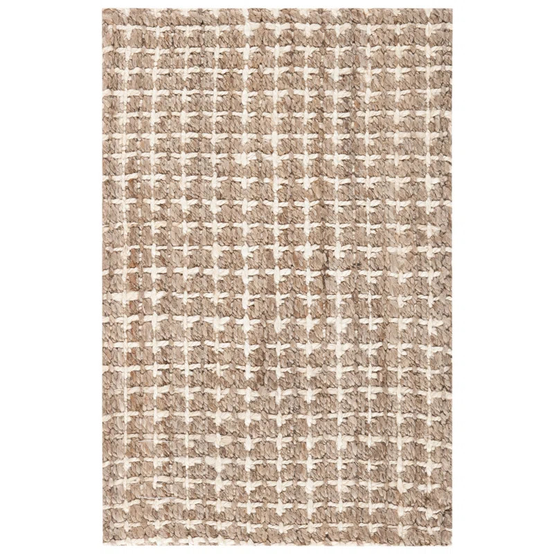 Carle Abstract Handmade Tufted Jute/Sisal Beige Area Rug | Wayfair North America