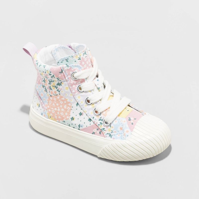Toddler Girls' Shane Lace-Up Zipper Sneakers - Cat & Jack™ | Target