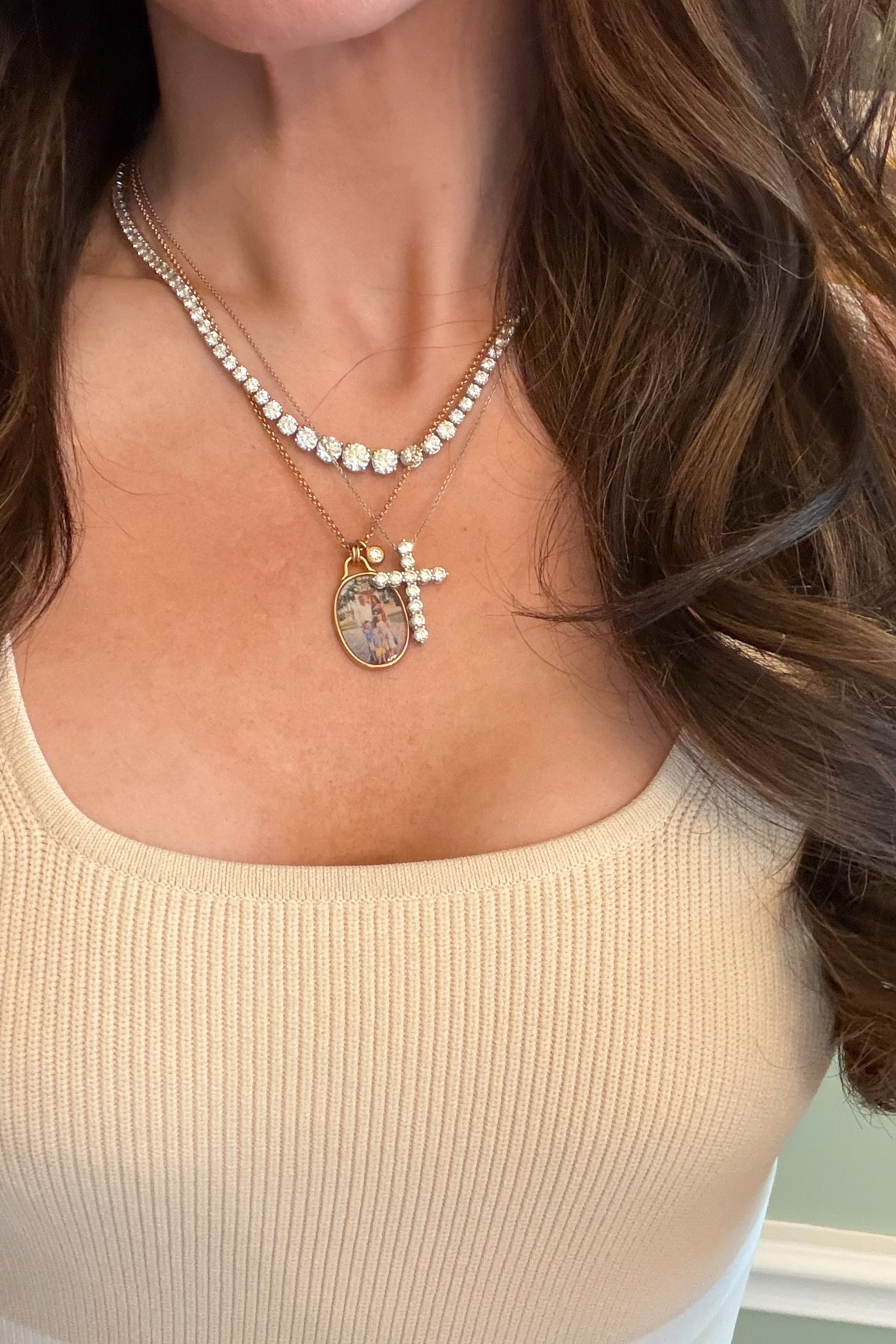 The sweetest customizable necklace ✨ Option to add a diamond charm (I did!) and multiple lengths.